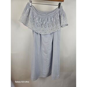 Loft, s S, 100% cotton off the shoulder dress